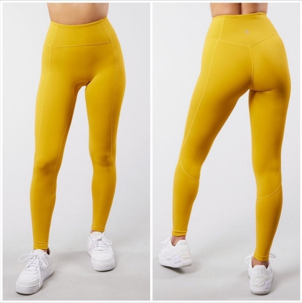 Buffbunny Outlaw High‎ Rise Yellow Leggings